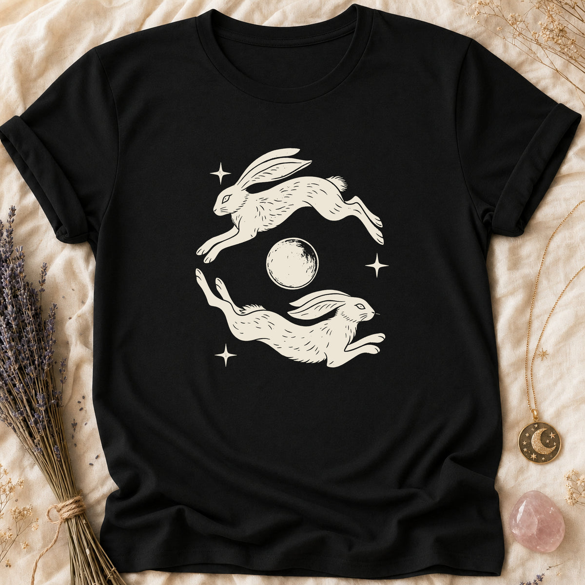 Dancing Hares - Black [dancing-hares]
