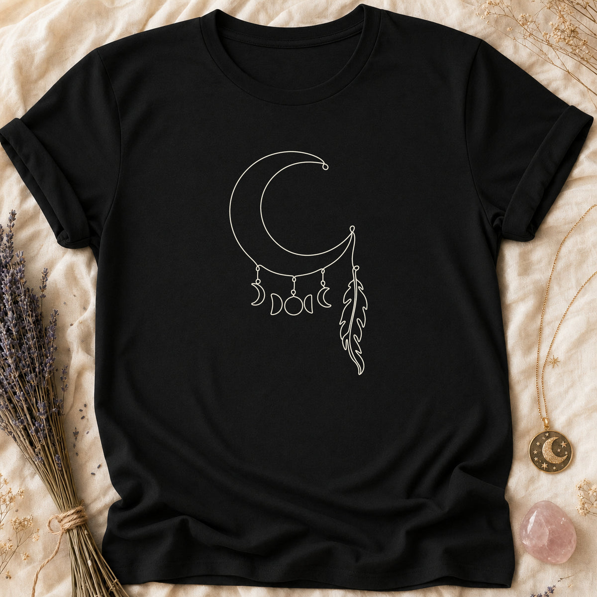 Feather Moon - Black [feather-moon]