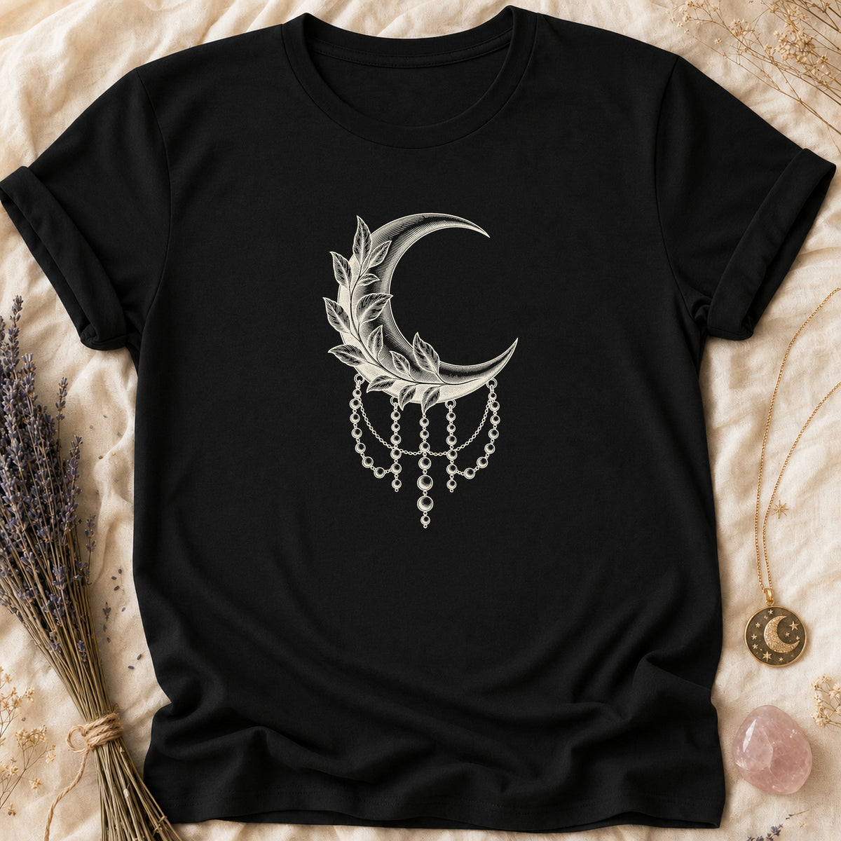 Beaded Moon - Black [beaded-moon]