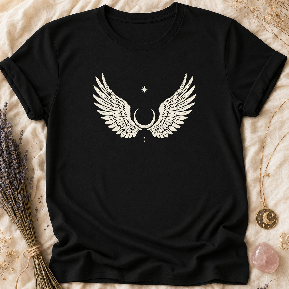 Winged Moon - Black [winged-moon]