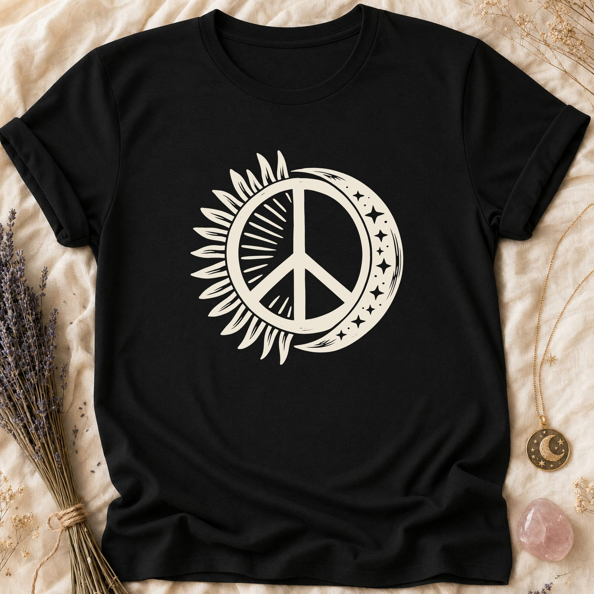 Peace Sun Moon - Black [peace-sun-moon]