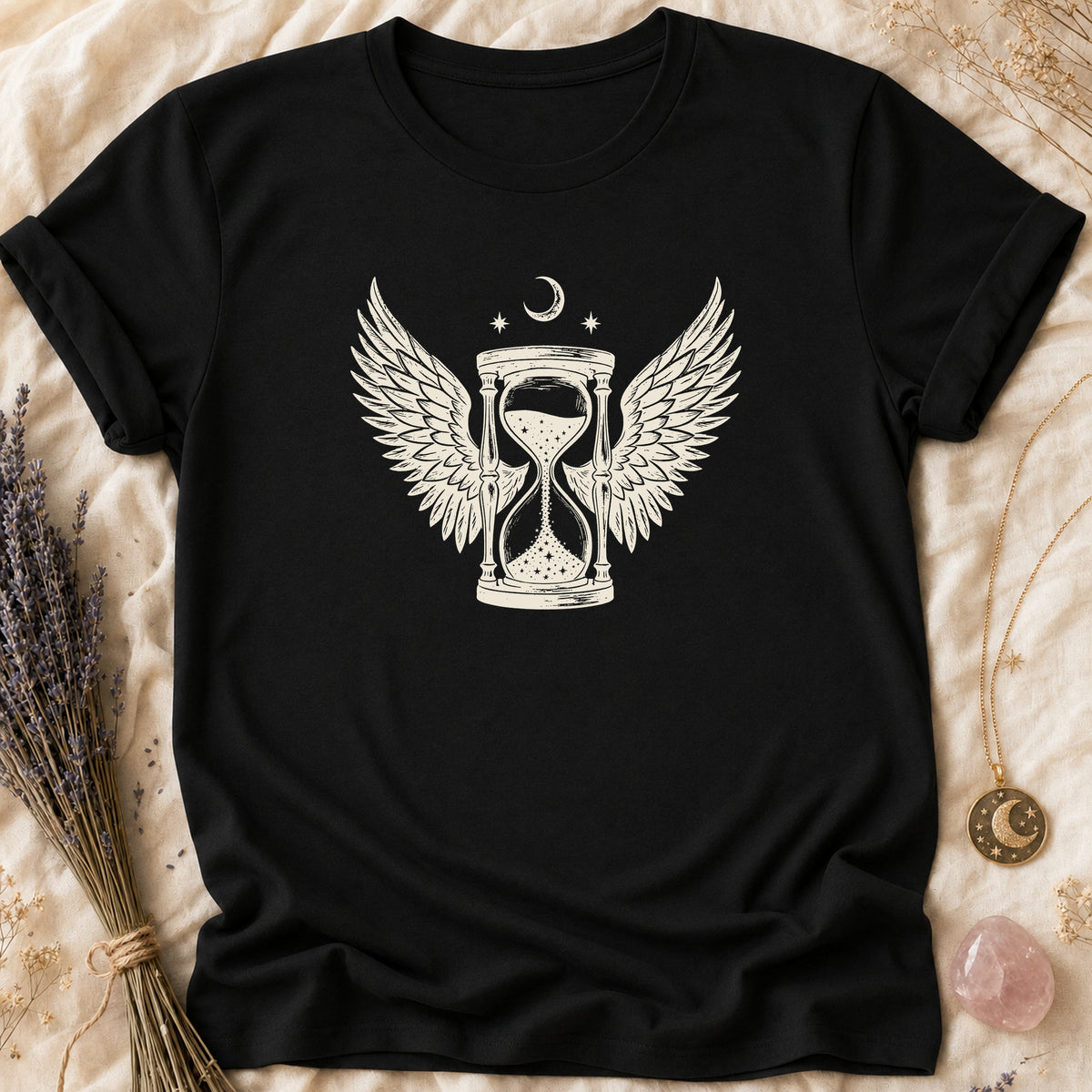 Winged Hourglass - Black [winged-hourglass]