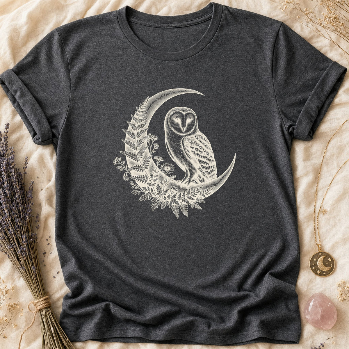 Owl Crescent - Dark Heather [owl-crescent]