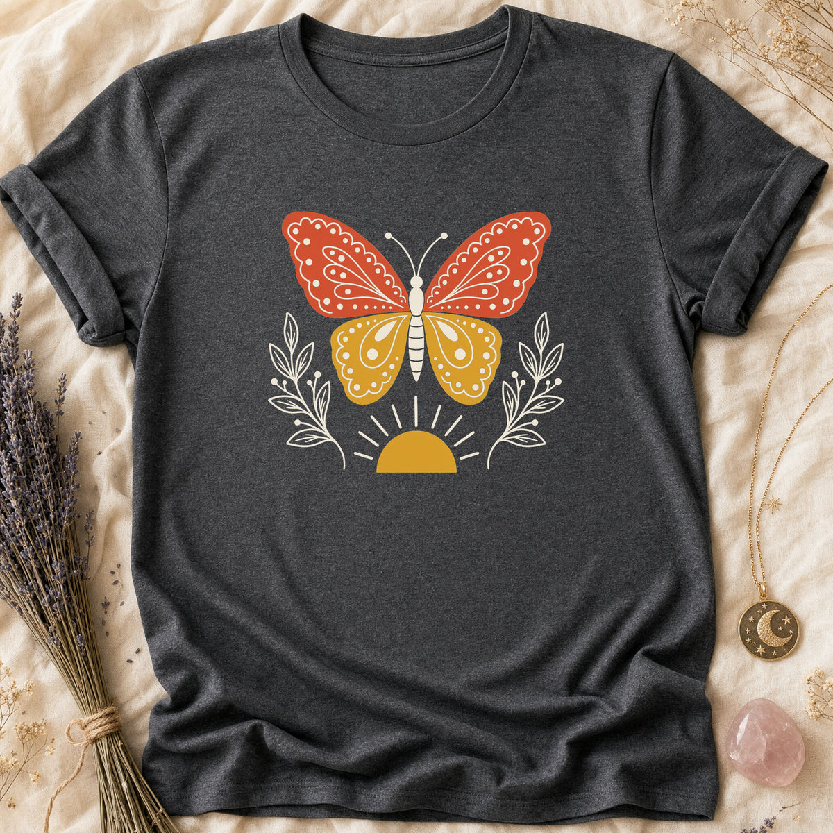 Folk Butterfly - Dark Heather [folk-butterfly]
