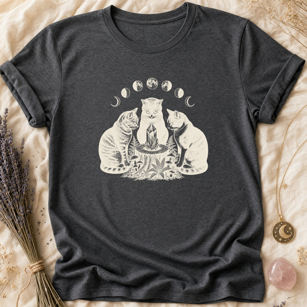 Cat Circle - Dark Heather [cat-circle]