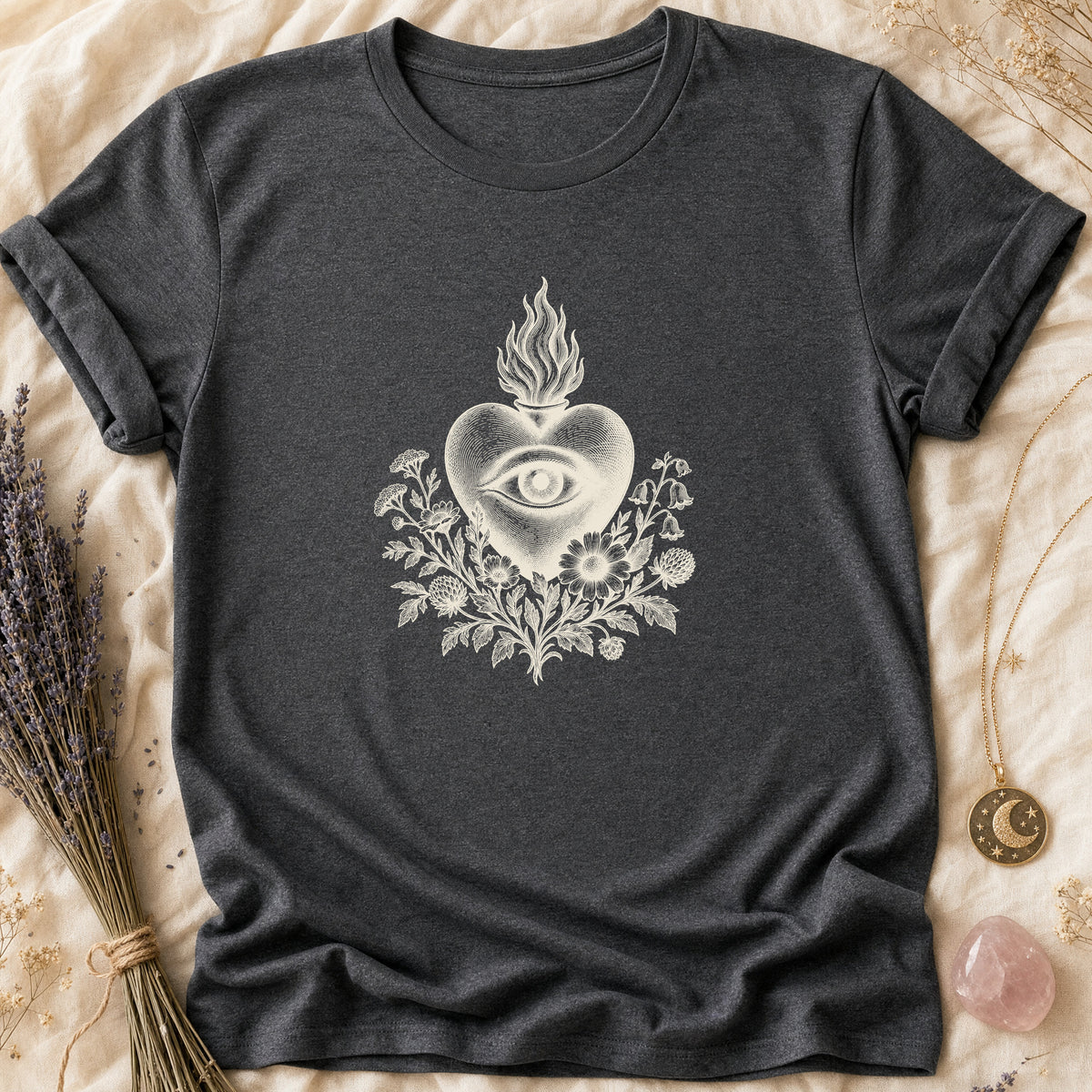 Flame Heart - Dark Heather [flame-heart]