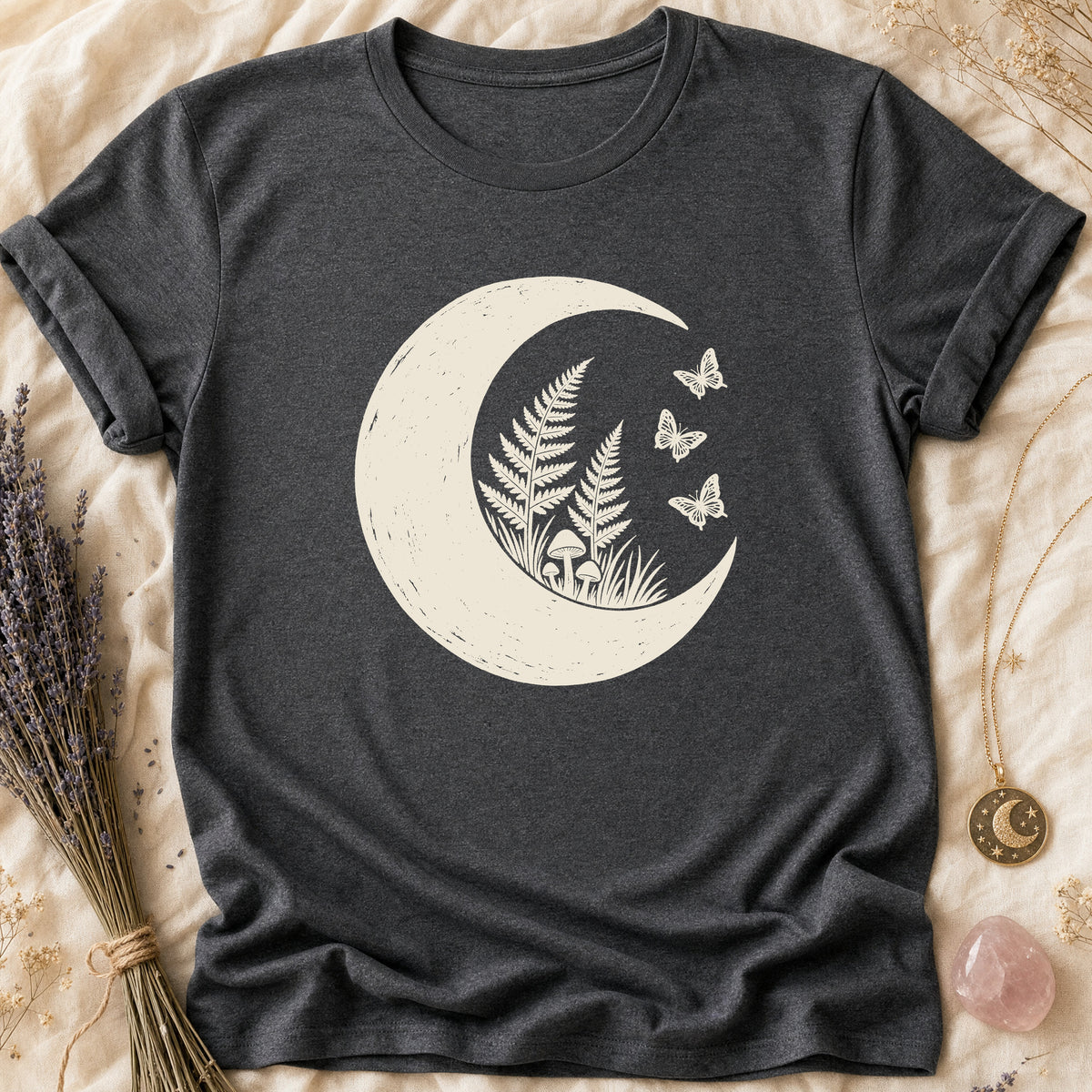 Fern Crescent - Dark Heather [fern-crescent]