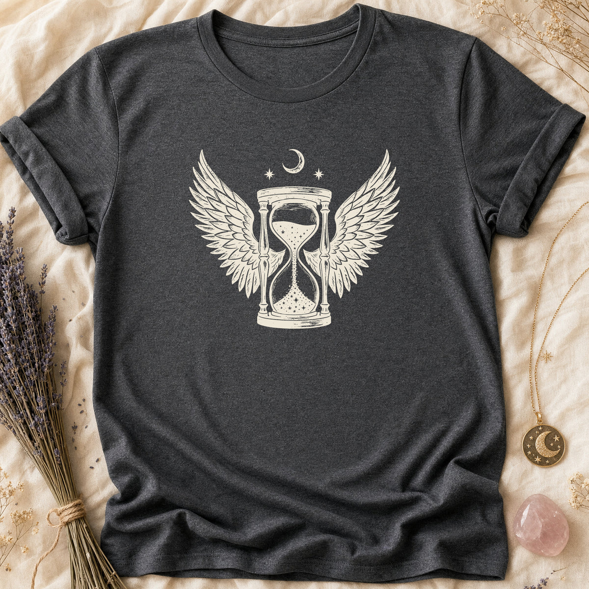 Winged Hourglass - Dark Heather [winged-hourglass]
