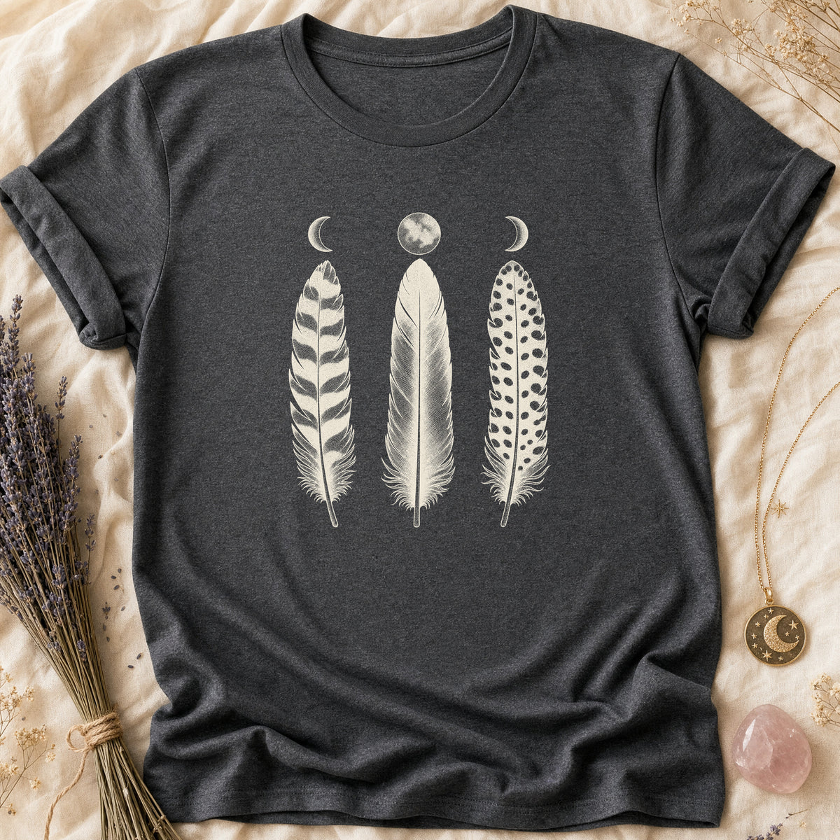 Three Feathers - Dark Heather [three-feathers]