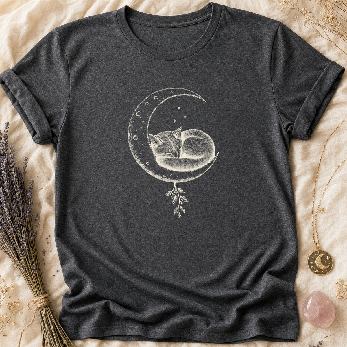 Crescent Cat - Dark Heather [crescent-cat]
