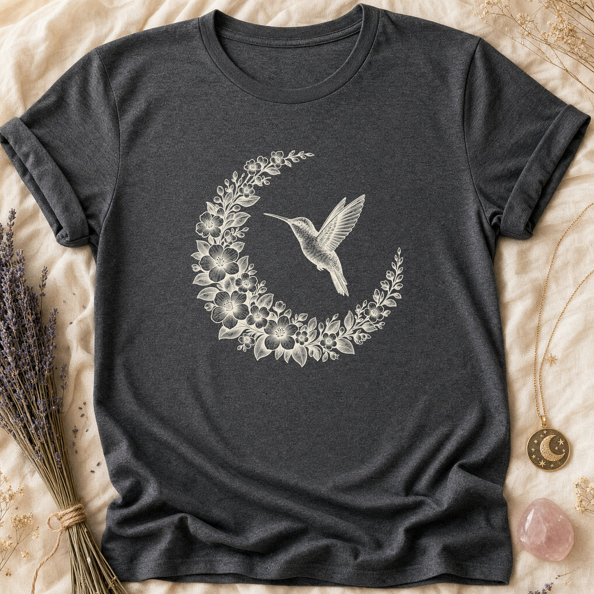 Hummingbird Crescent - Dark Heather [hummingbird-crescent]
