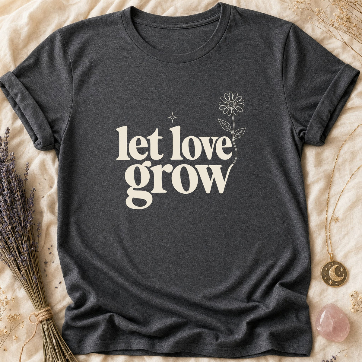 Let Love Grow - Dark Heather [let-love-grow]