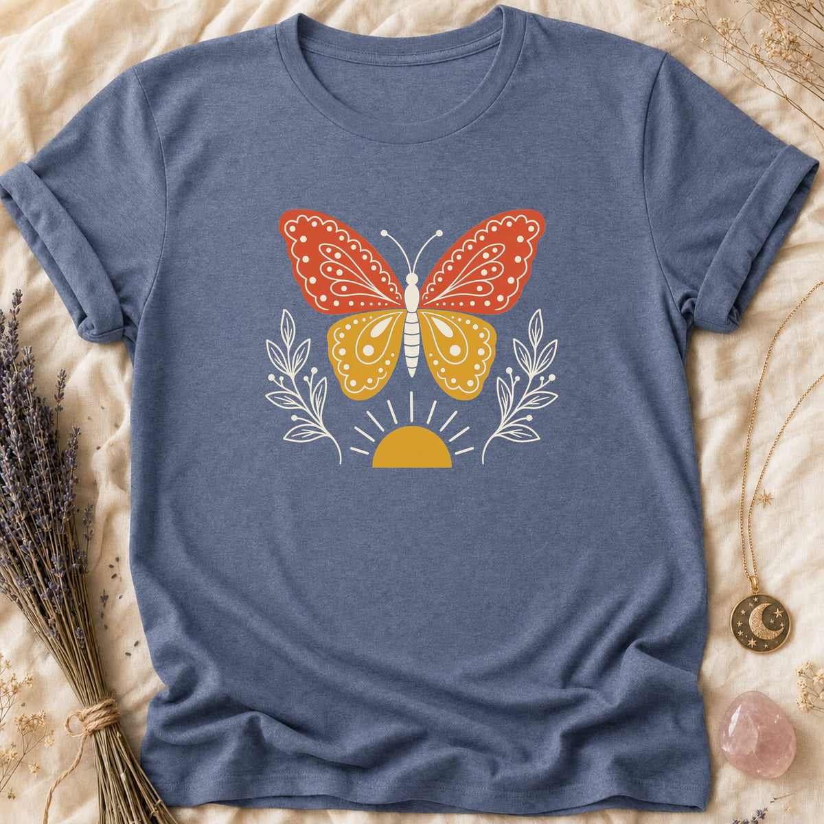 Folk Butterfly - Heather Indigo [folk-butterfly]