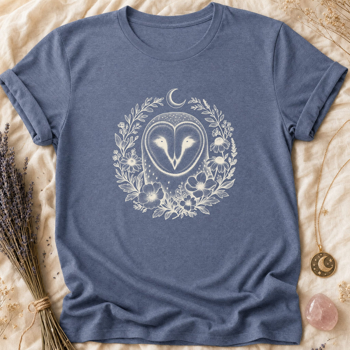Owl Wreath - Heather Indigo [owl-wreath]