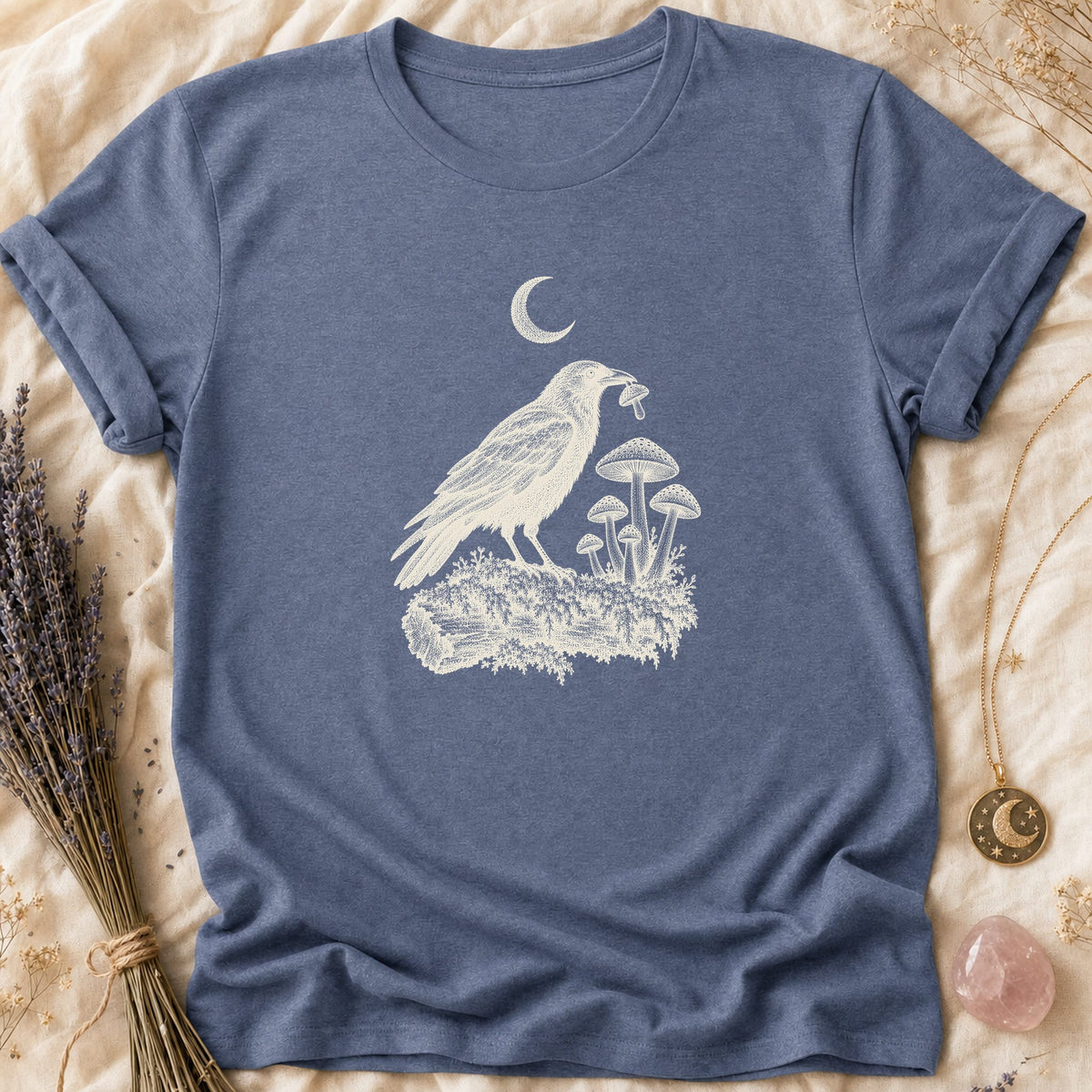 Mushroom Crow - Heather Indigo [mushroom-crow]