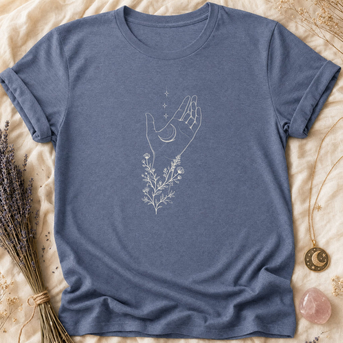 Offering Hand - Heather Indigo [offering-hand]