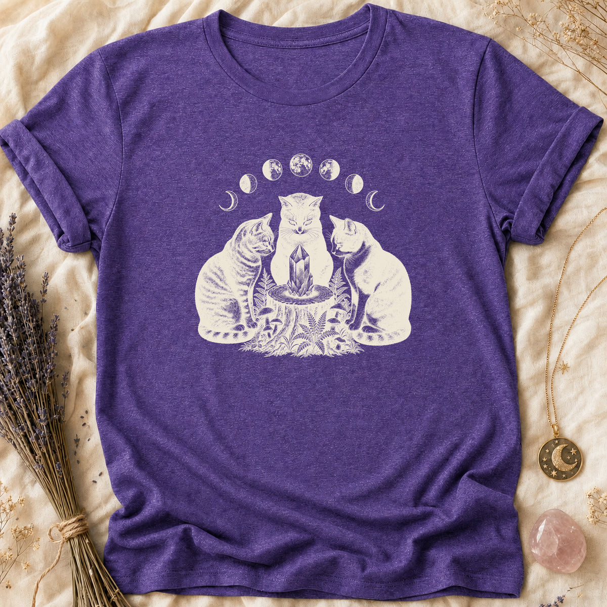 Cat Circle - Heather Purple [cat-circle]