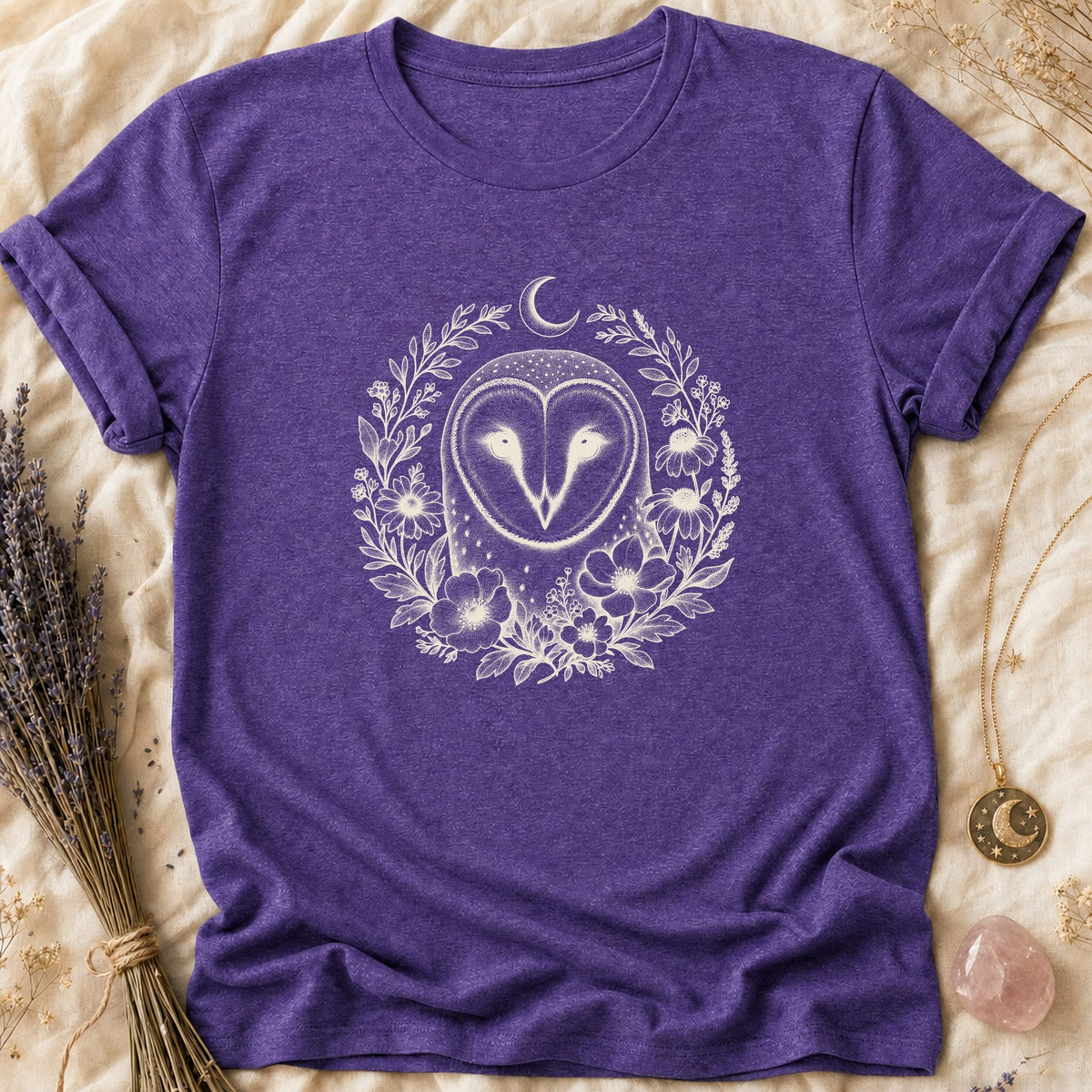 Owl Wreath - Heather Purple [owl-wreath]