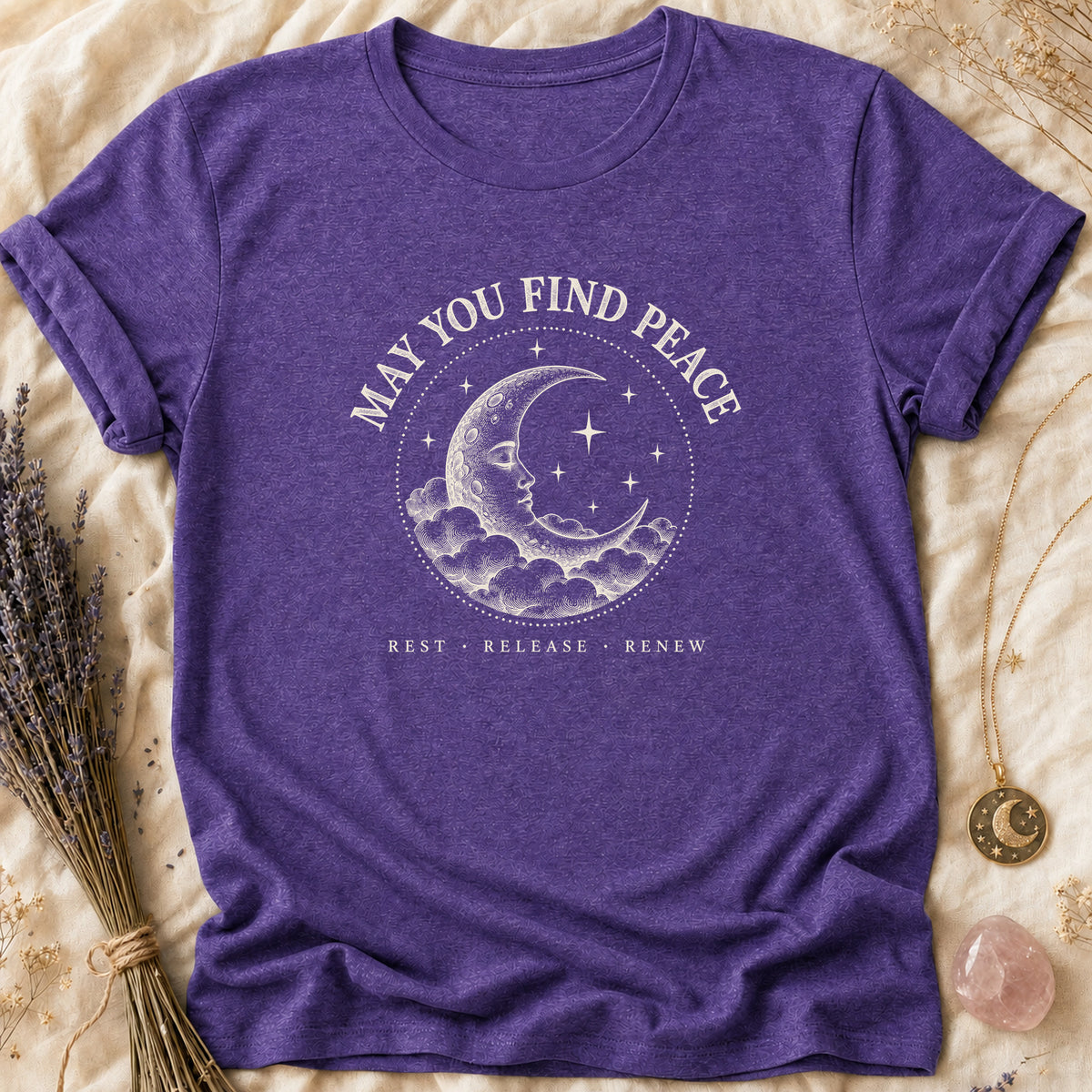 May You Find Peace - Heather Purple [may-you-find-peace]