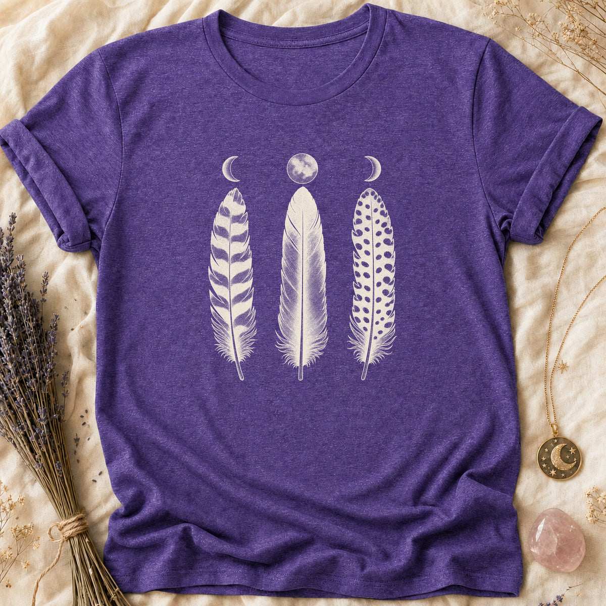 Three Feathers - Heather Purple [three-feathers]