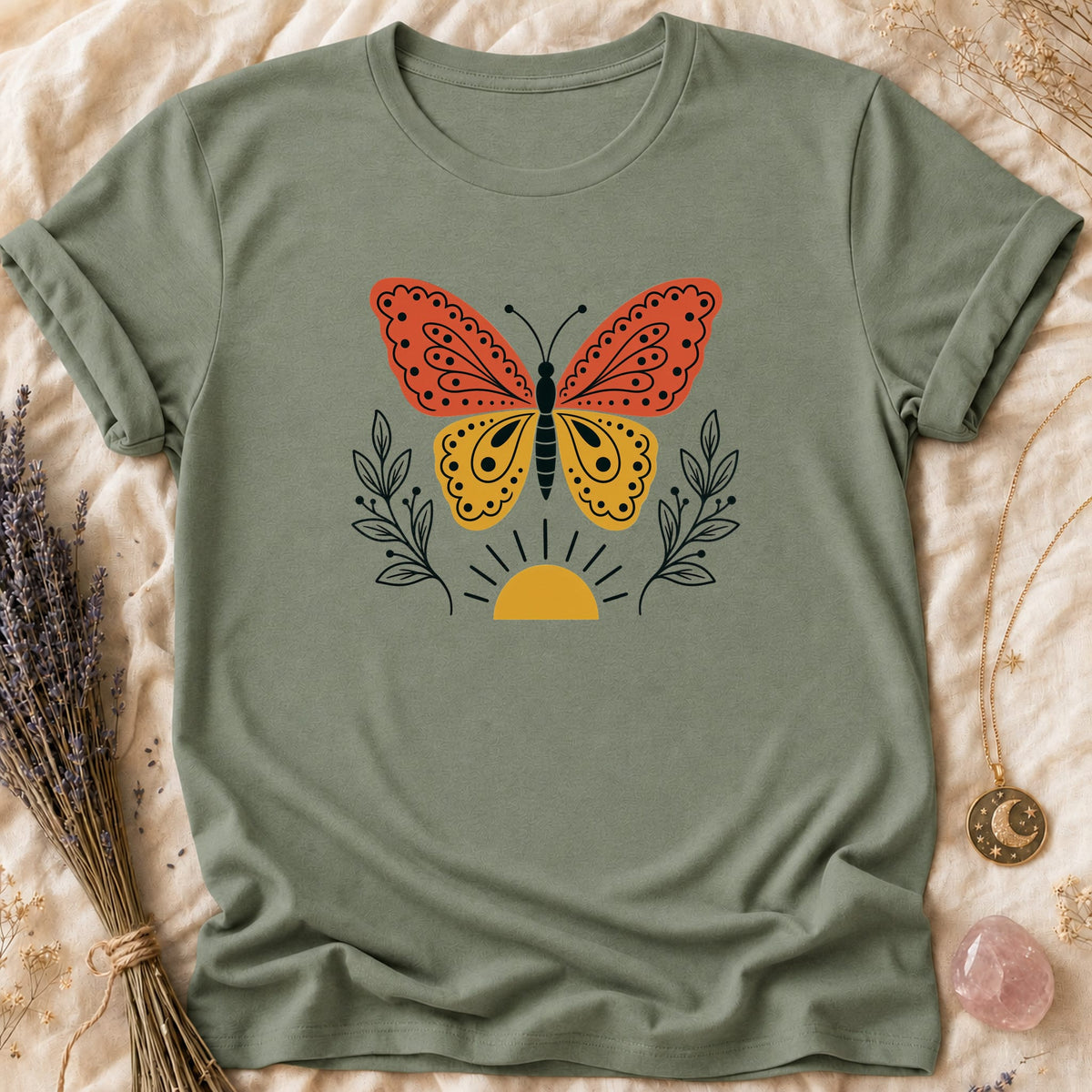 Folk Butterfly - Sage [folk-butterfly]