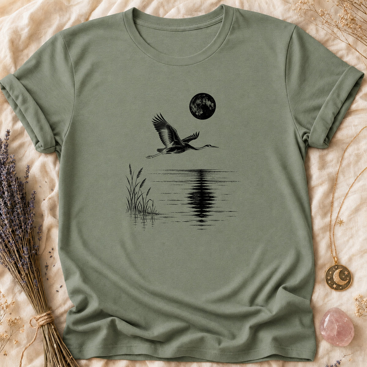 Moon Lake Crane - Sage [moon-lake-crane]