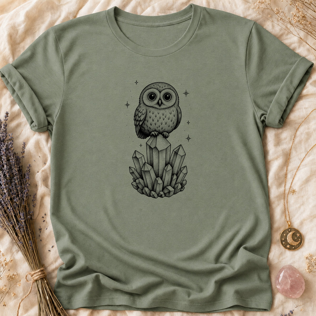 Crystal Owl - Sage [crystal-owl]