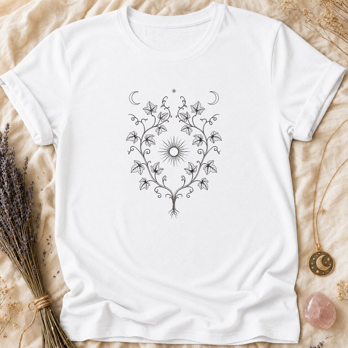 Mirrored Vines - White [mirrored-vines]