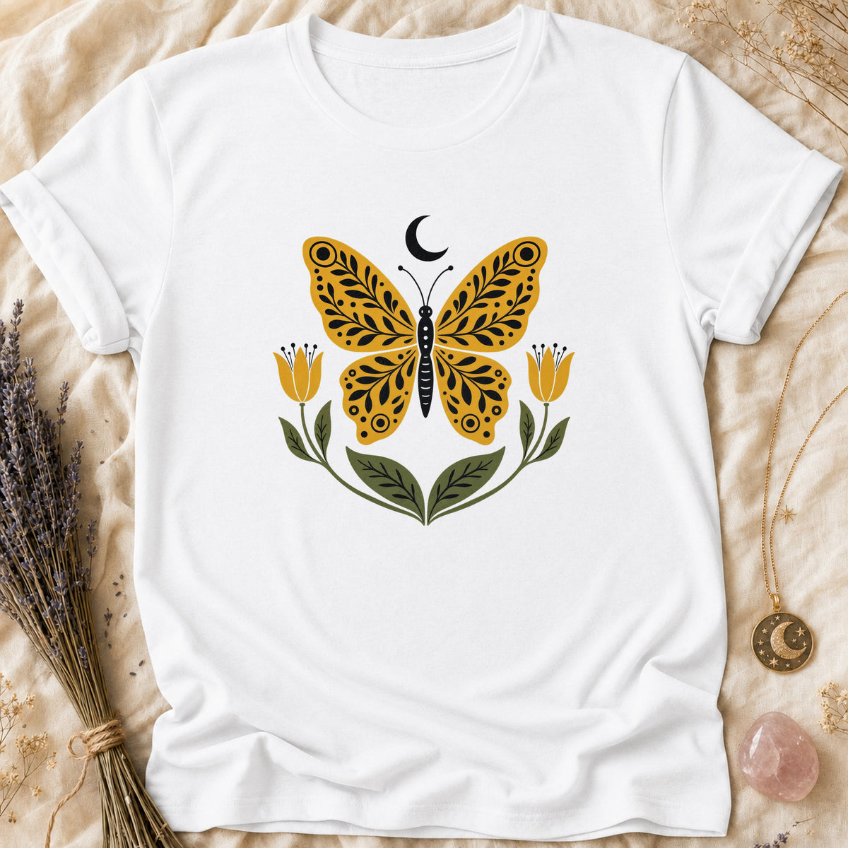 Flourish Butterfly - White [flourish-butterfly]