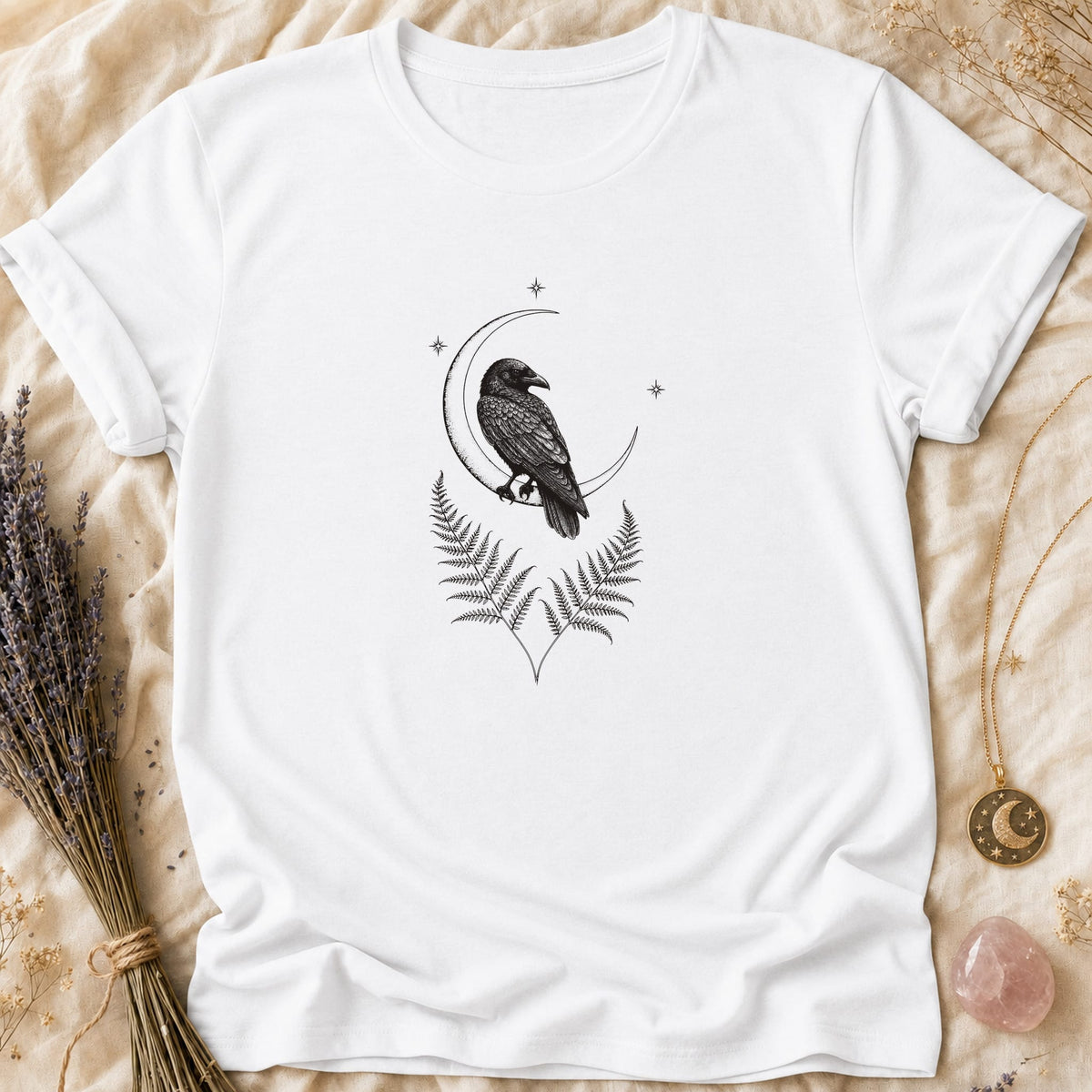 Perched Raven - White [perched-raven]