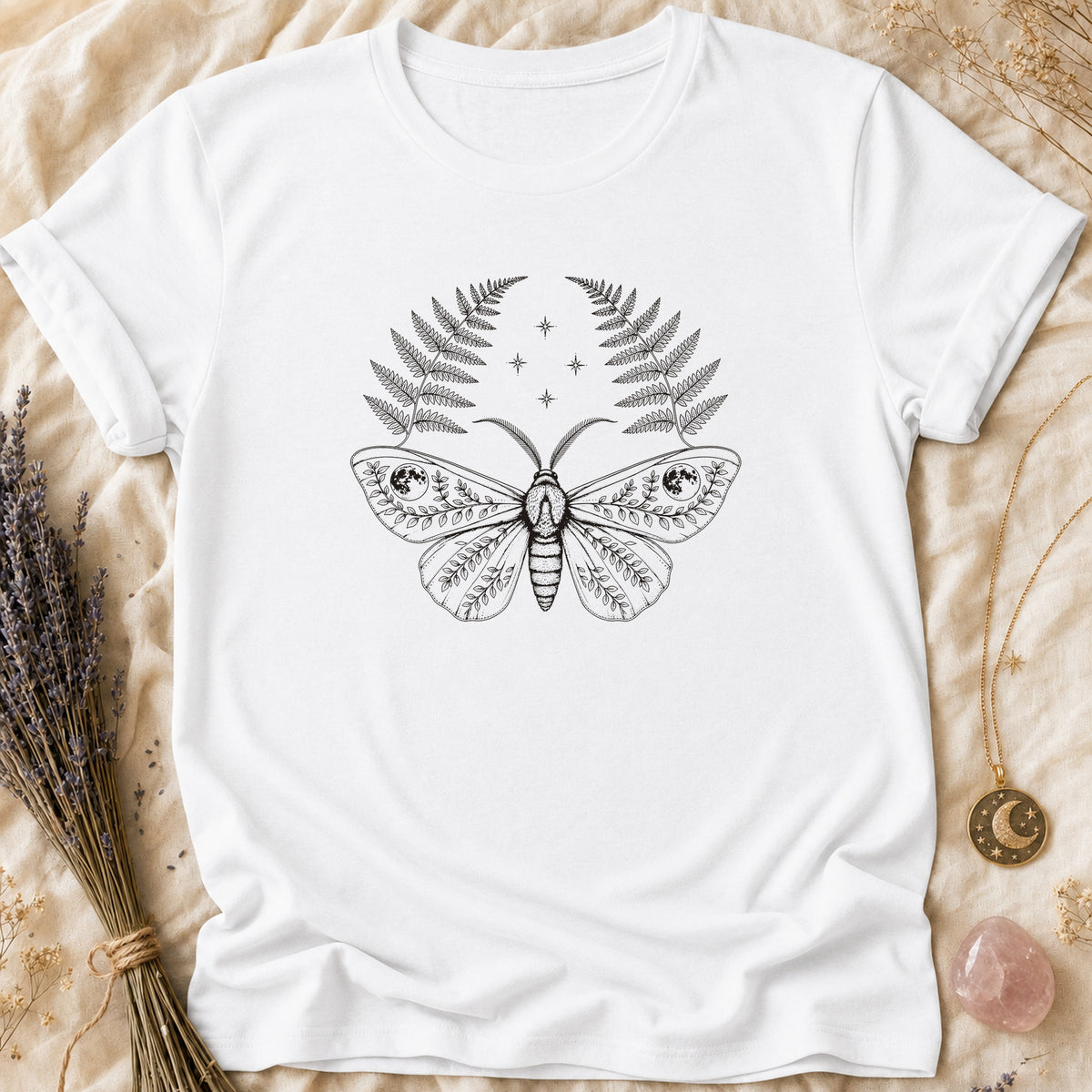 Fern Moth - White [fern-moth]