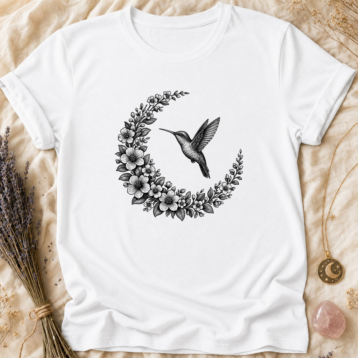 Hummingbird Crescent - White [hummingbird-crescent]