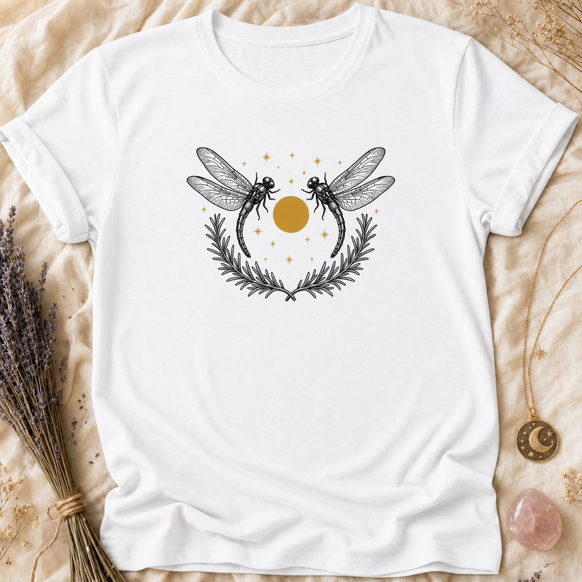 Twin Dragonflies - White [twin-dragonflies]