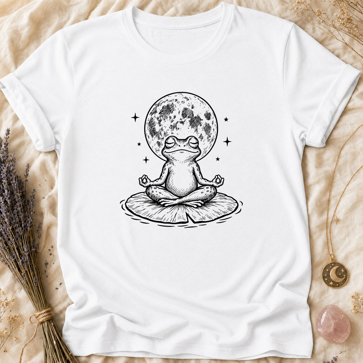 Zen Frog - White [zen-frog]