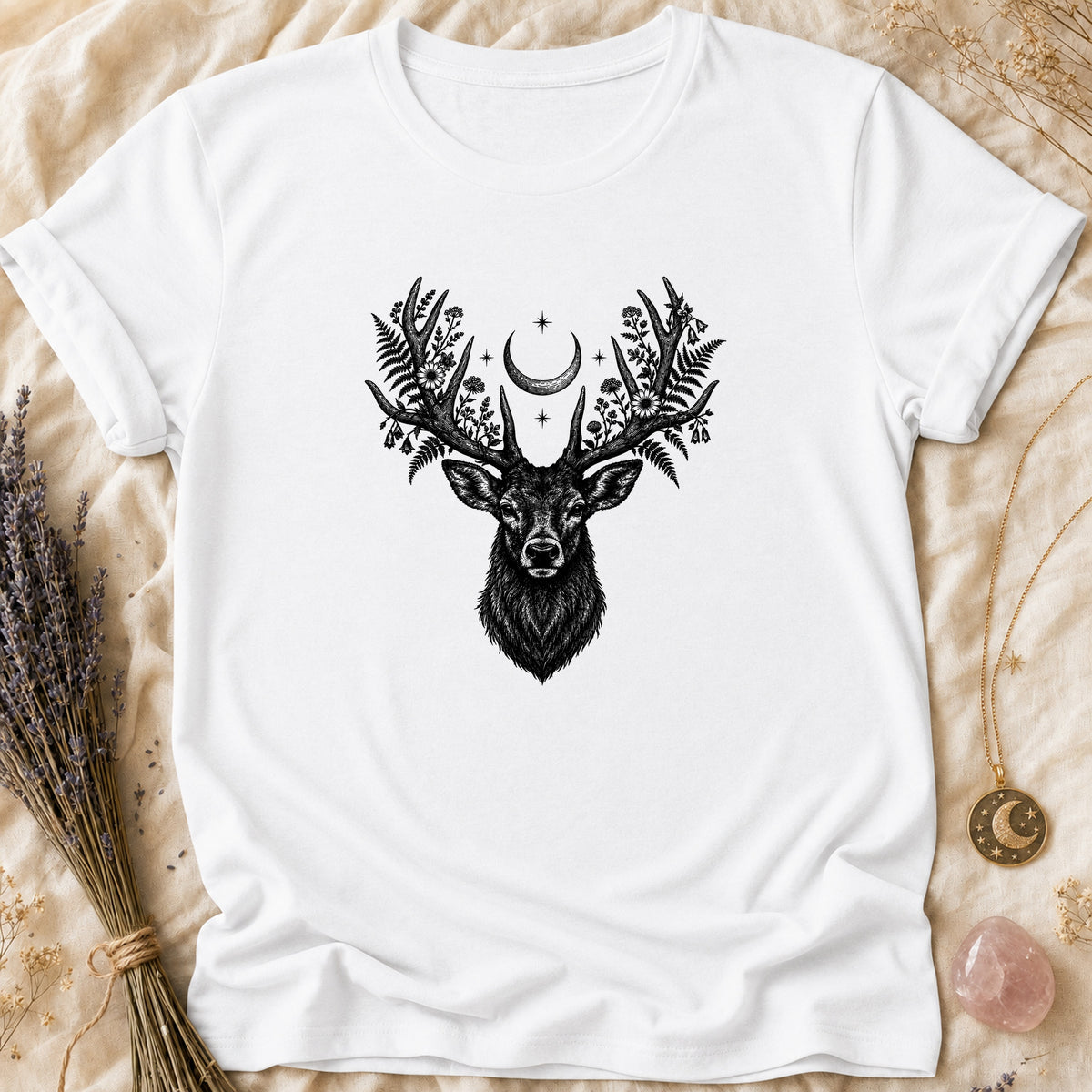 Antler Moon - White [antler-moon]
