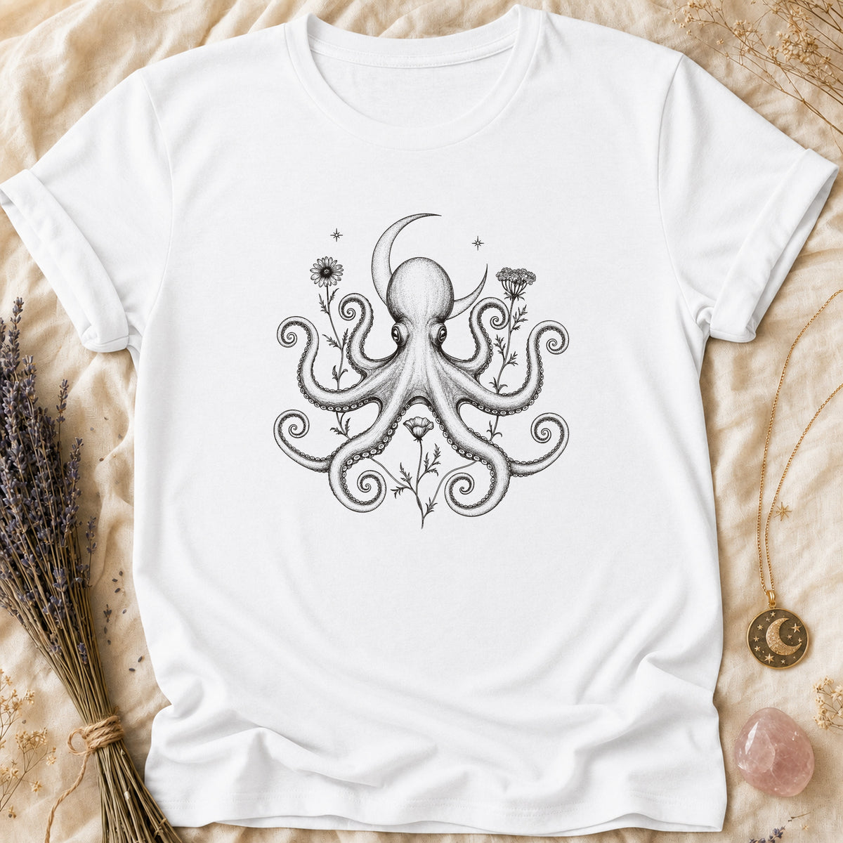 Blooming Octopus - White [blooming-octopus]