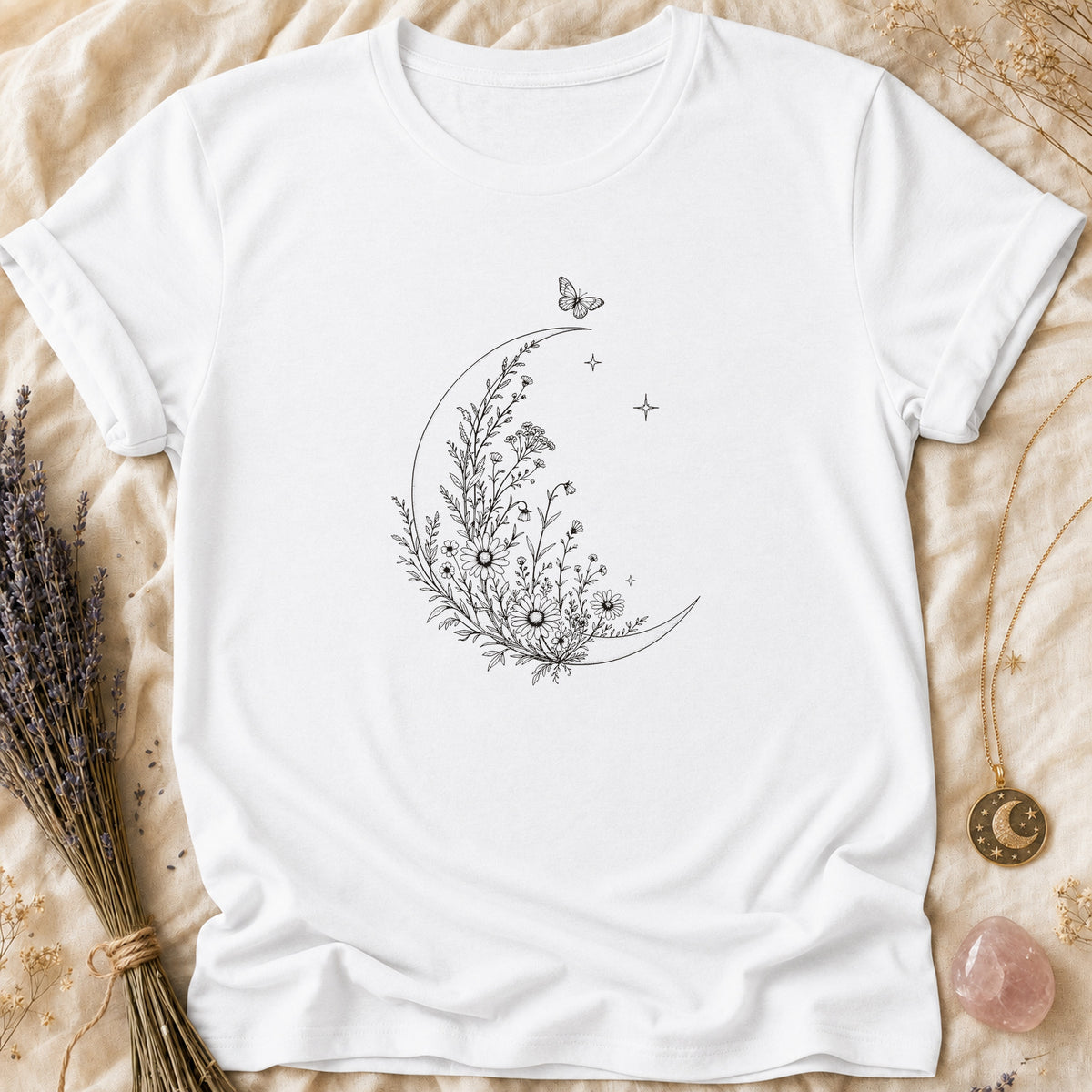 Blooming Crescent - White [blooming-crescent]