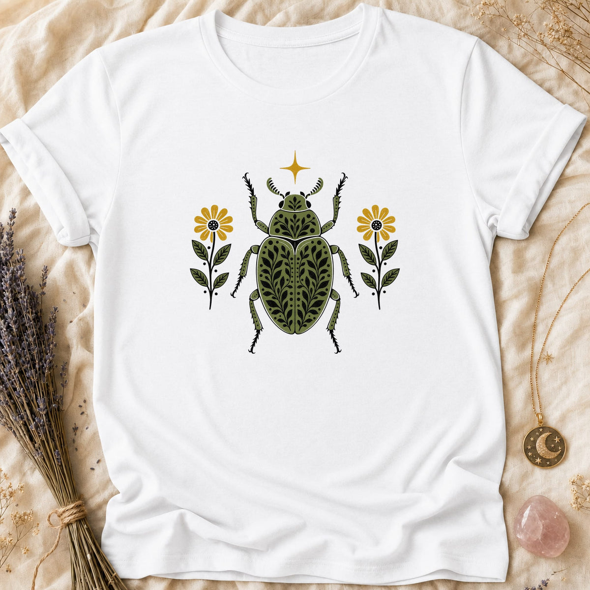 Garden Beetle - White [garden-beetle]
