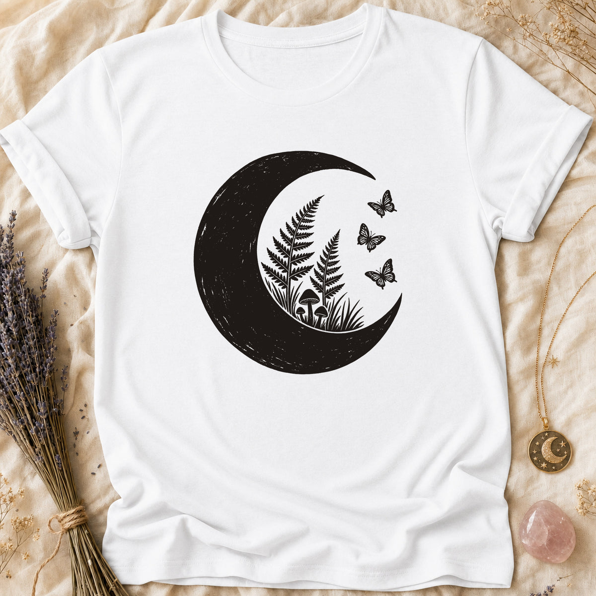 Fern Crescent - White [fern-crescent]