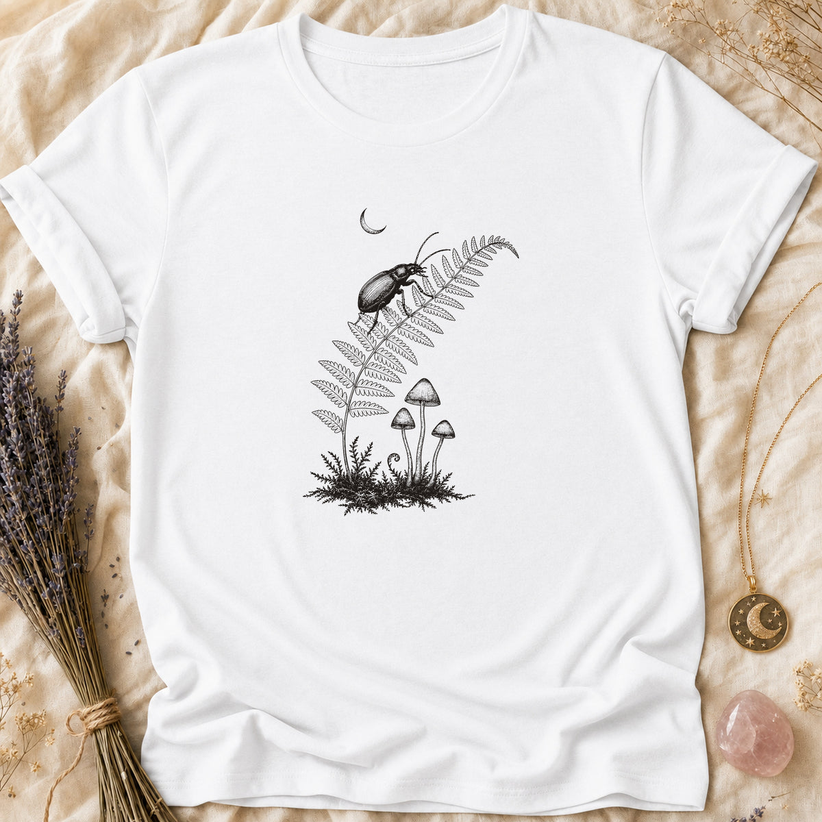 Fern Beetle - White [fern-beetle]