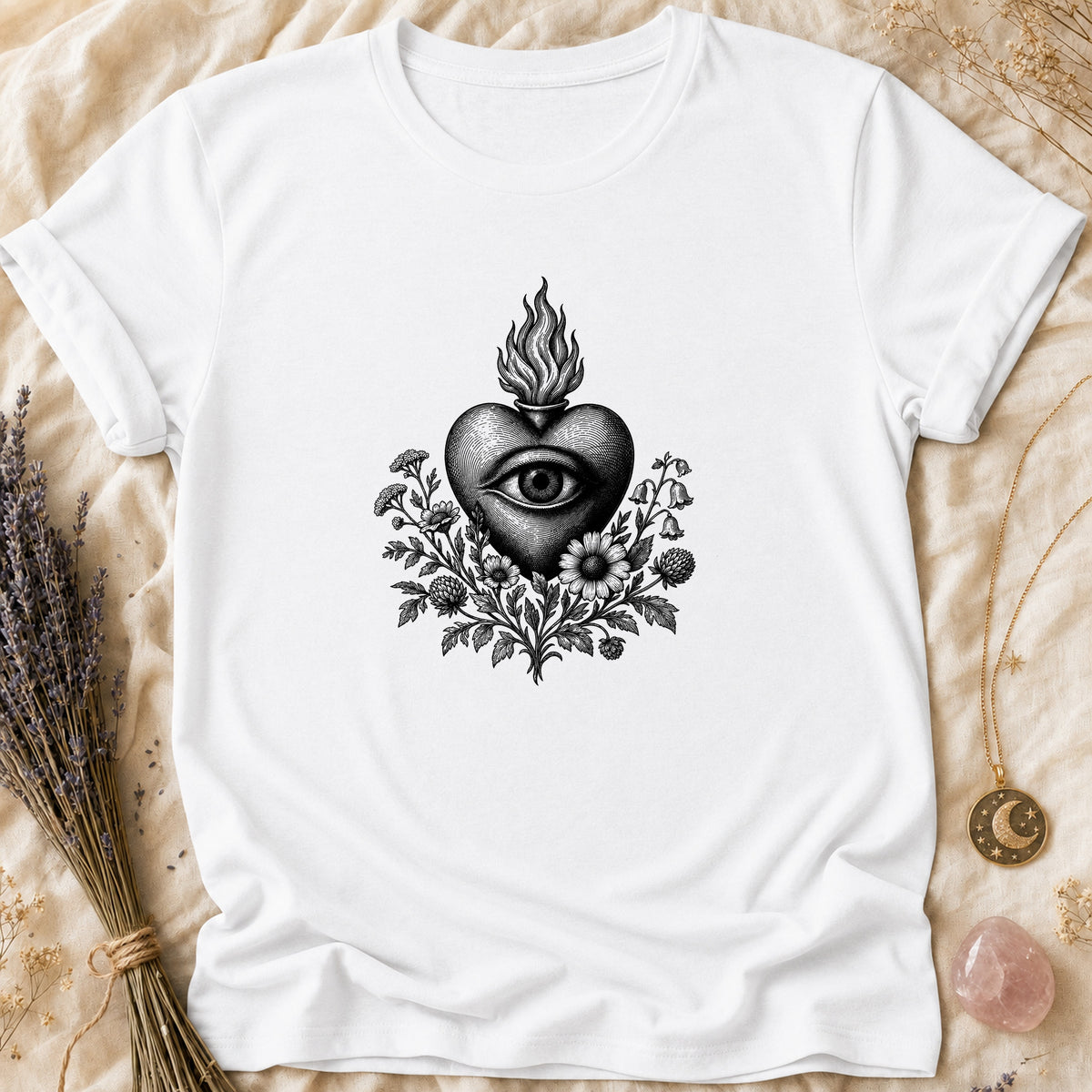 Flame Heart - White [flame-heart]