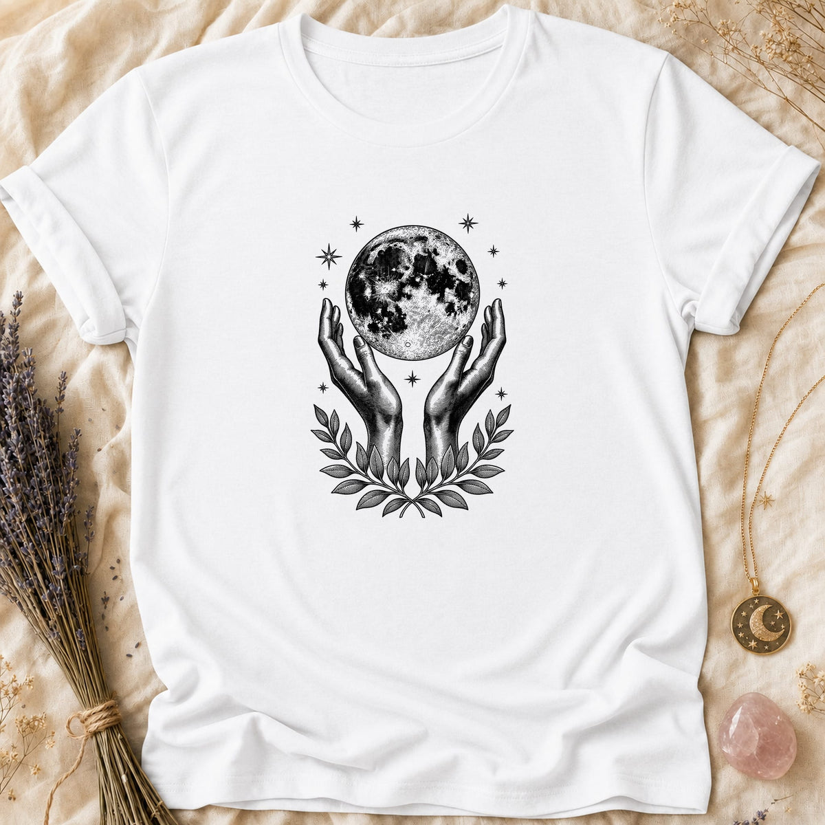 Moon In Hand - White [moon-in-hand]