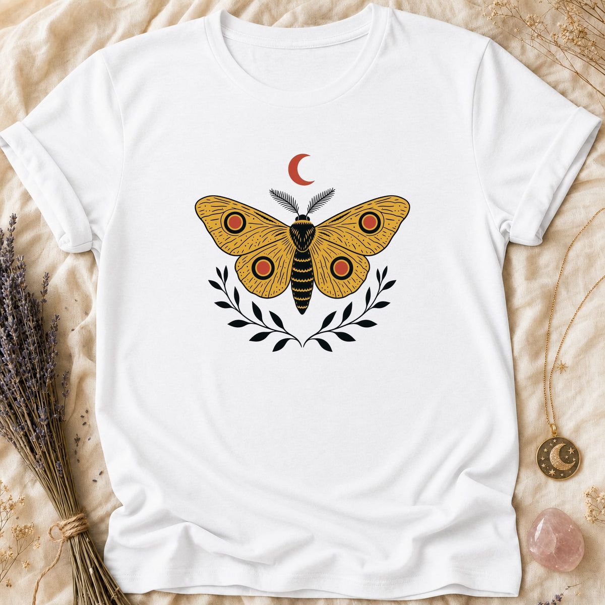 Ochre Moth - White [ochre-moth]