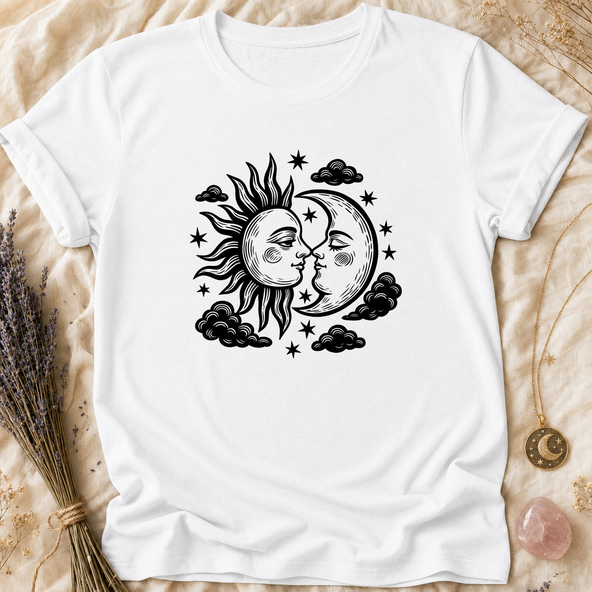 Sun Moon Kiss - White [sun-moon-kiss]