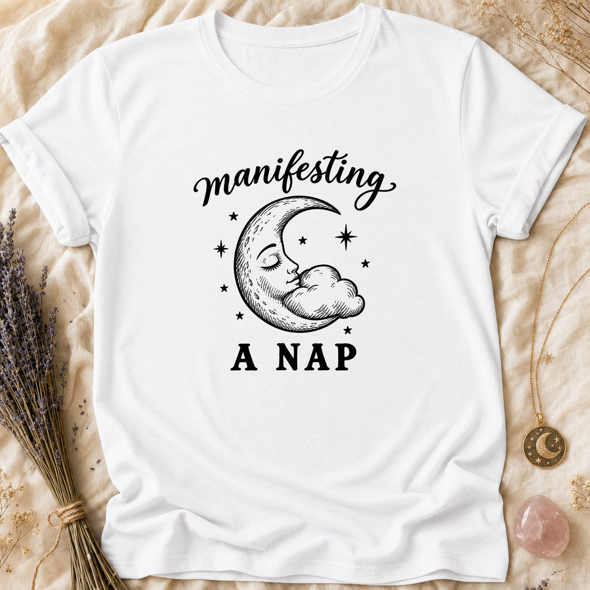 Manifesting A Nap - White [manifesting-a-nap]