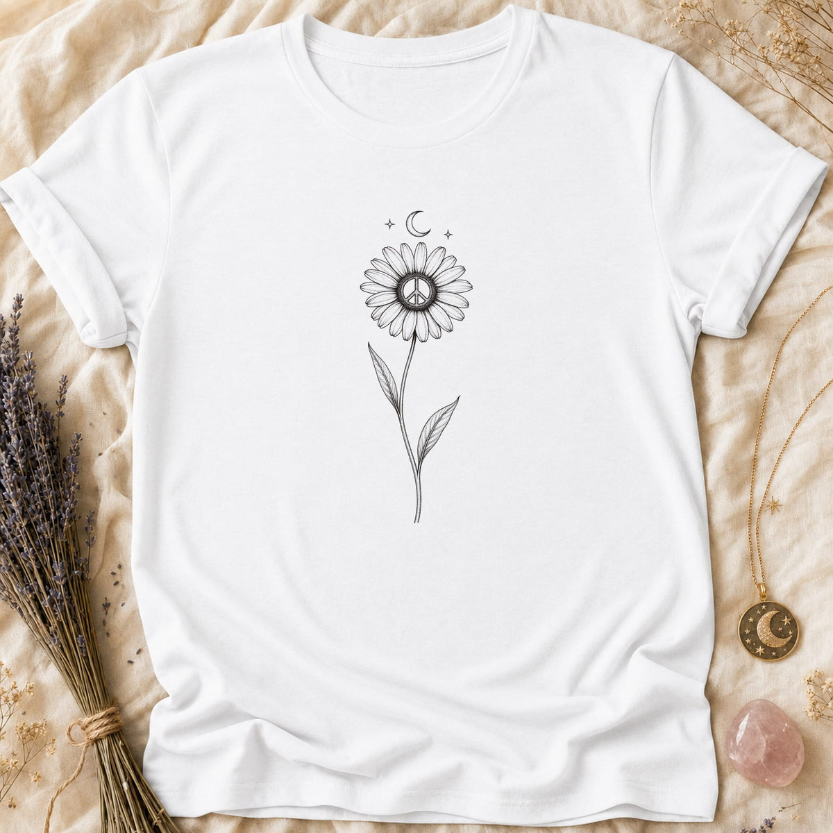 Peace Daisy - White [peace-daisy]
