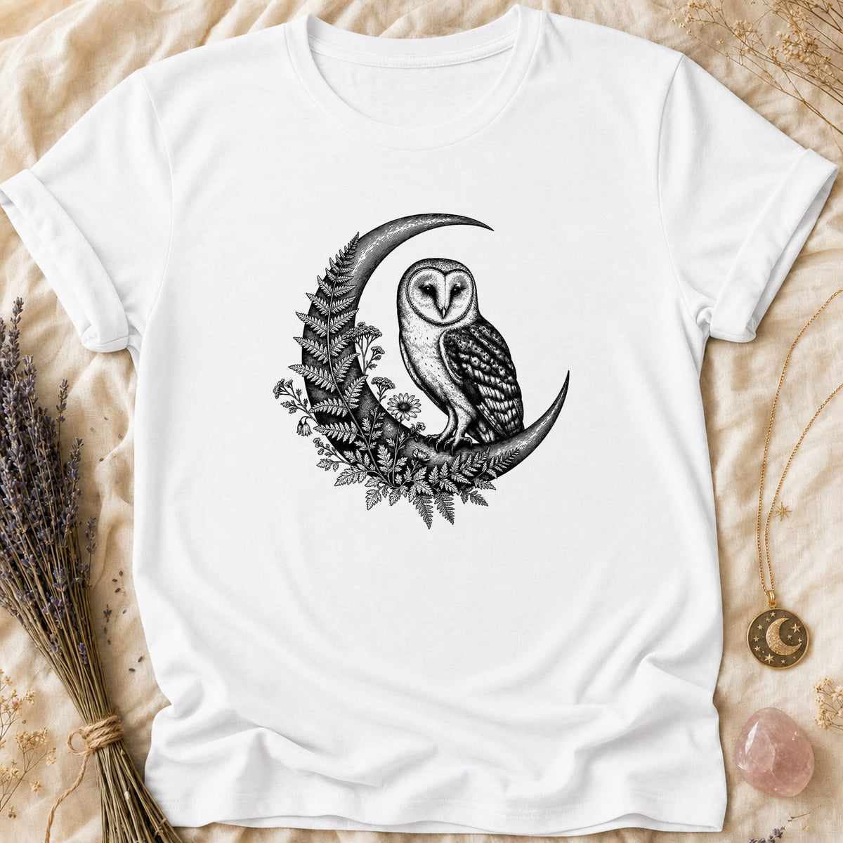 Owl Crescent - White [owl-crescent]