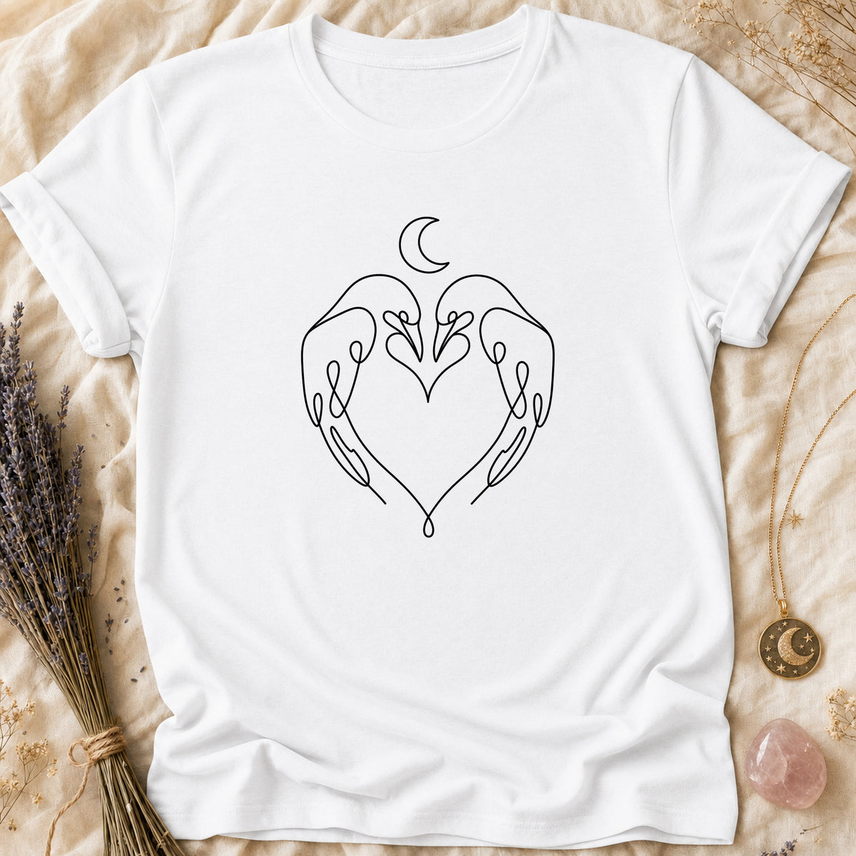 Crow Heart - White [crow-heart]